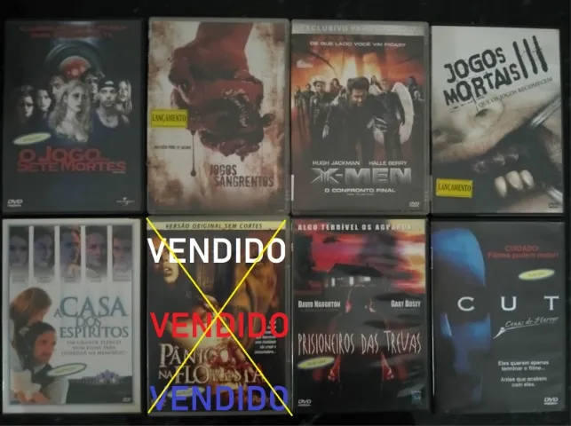 Filmes de terror em DVD - Diversos títulos