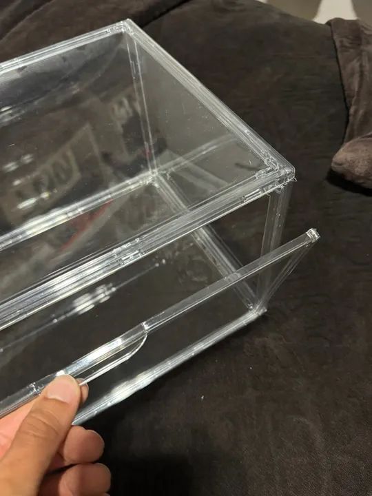 Caixa Organizadora em Acrílico Nova - Medidas na Descrição - Foto 2