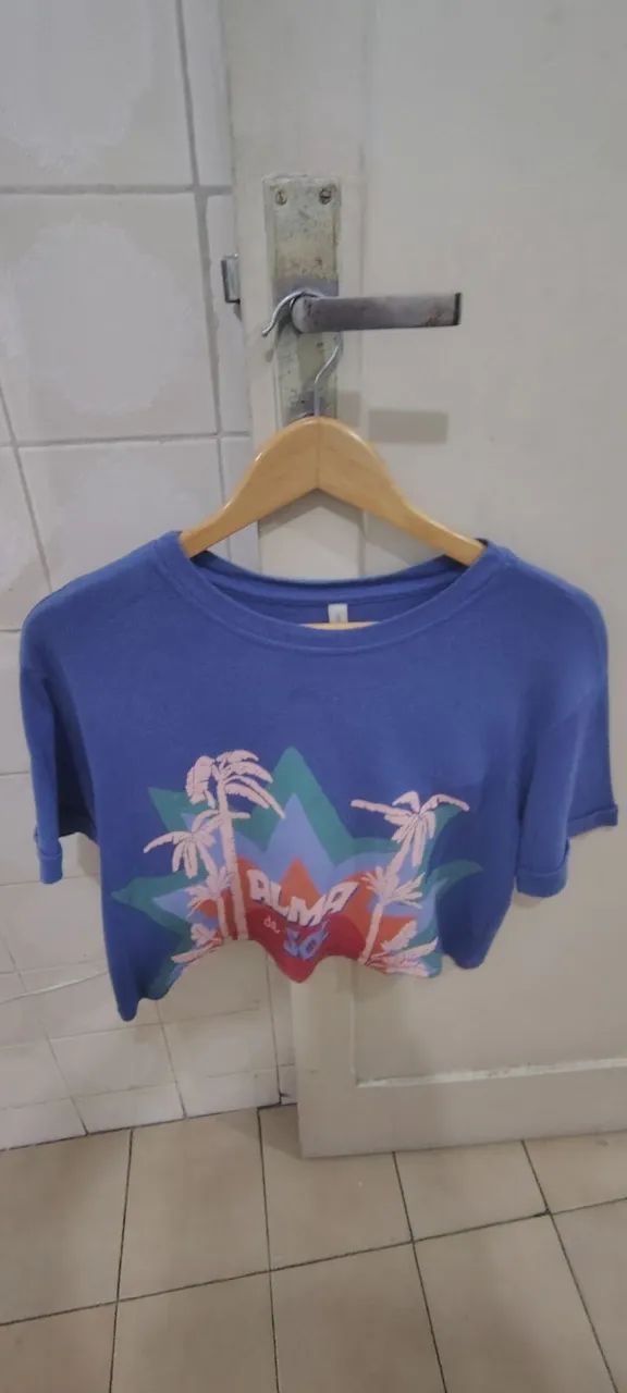 Camisa crooped tamanho m