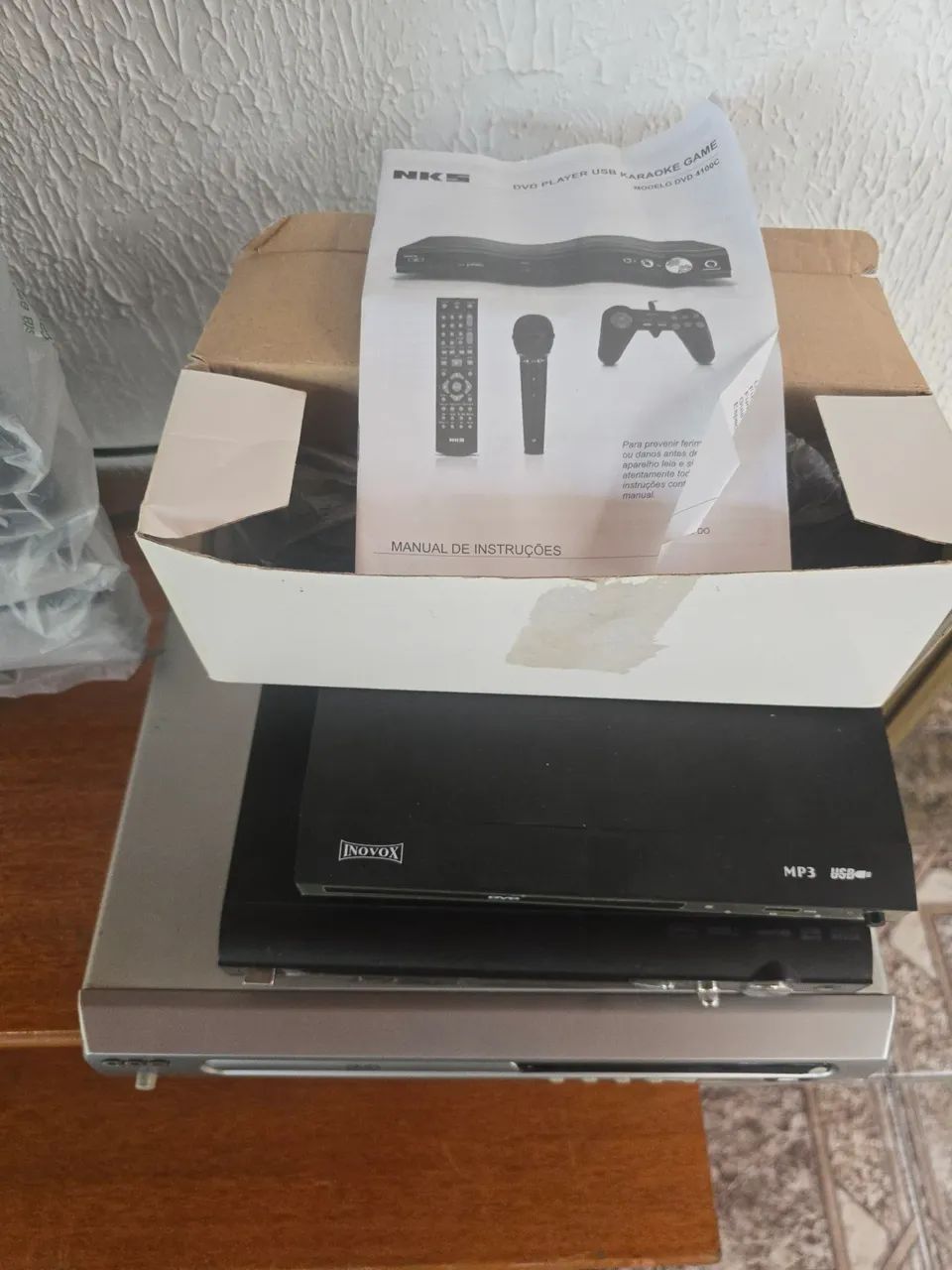DvVD player com karaoke e controle  - Foto 2