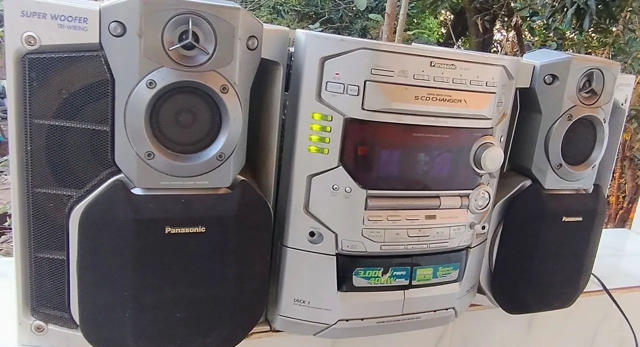 Mini system Som Panasonic SA AK48 defeito F61 - Foto 3