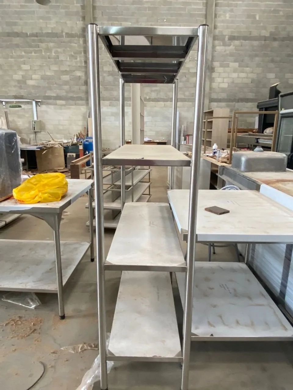 Estante 5 planos em inox 430 sob medida - Foto 2