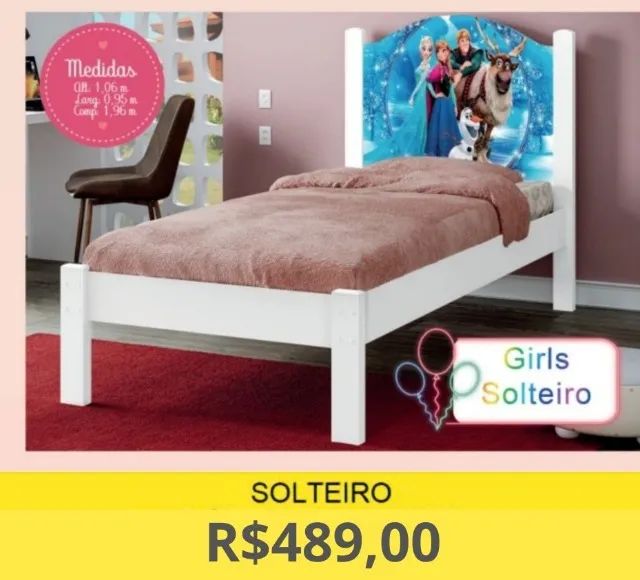 CAMA DE SOLTEIRO ADESIVADA A PRONTA-ENTREGA  - Foto 3