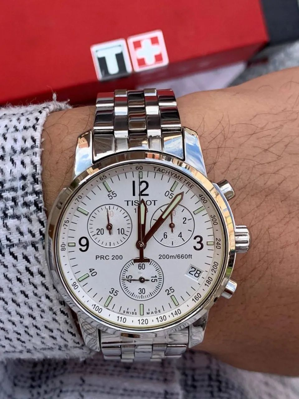 Relógio TISSOT PRC 200 FUNCIONAL FUNDzo BRANCO - Foto 3