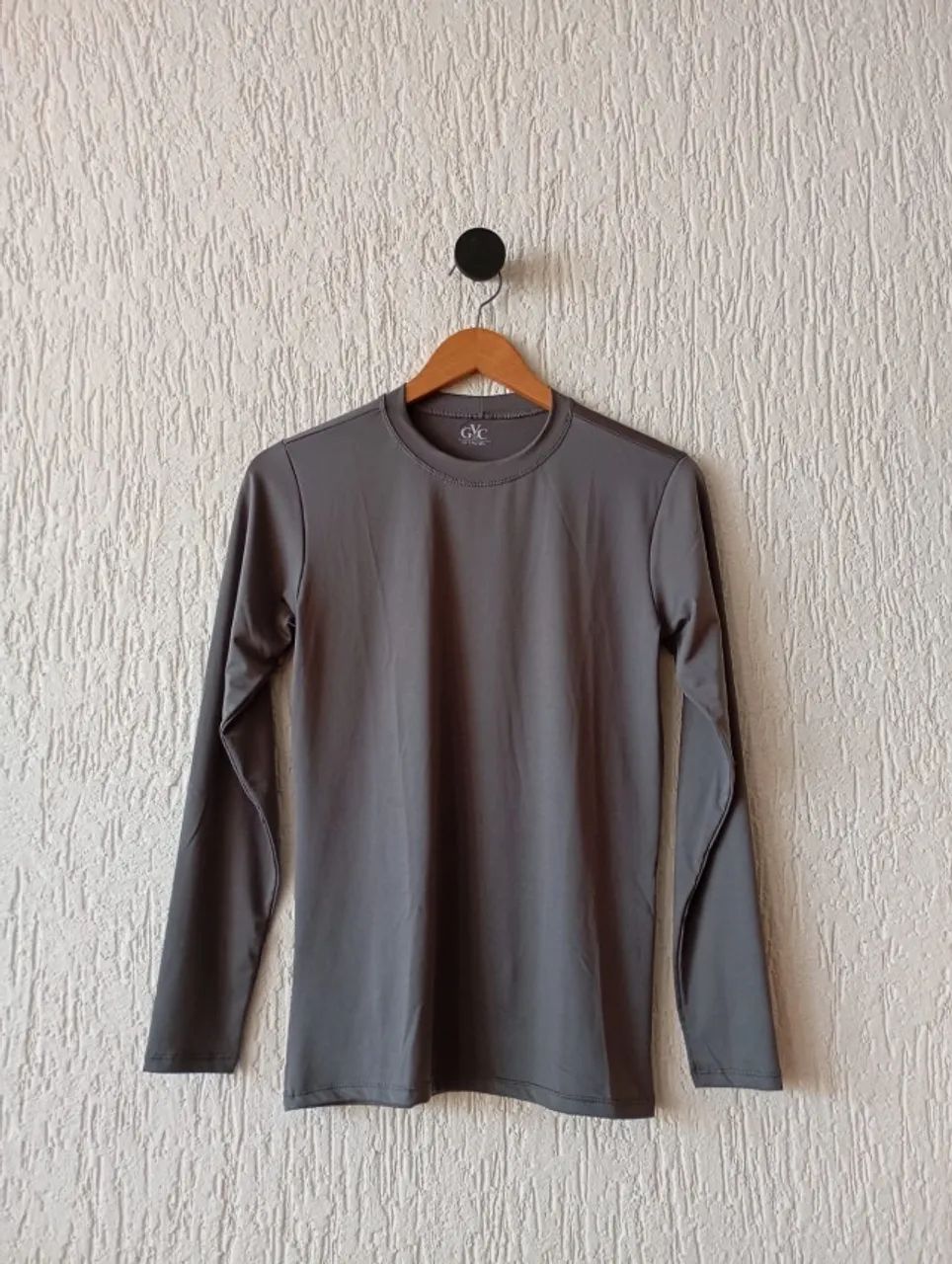 camiseta uv fpu 50+ cinza manga longa feminina tam p