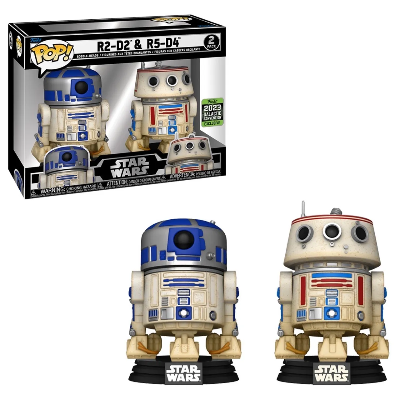 Funko Pop! Star Wars R2-D2 & R5-D4 2-Pack