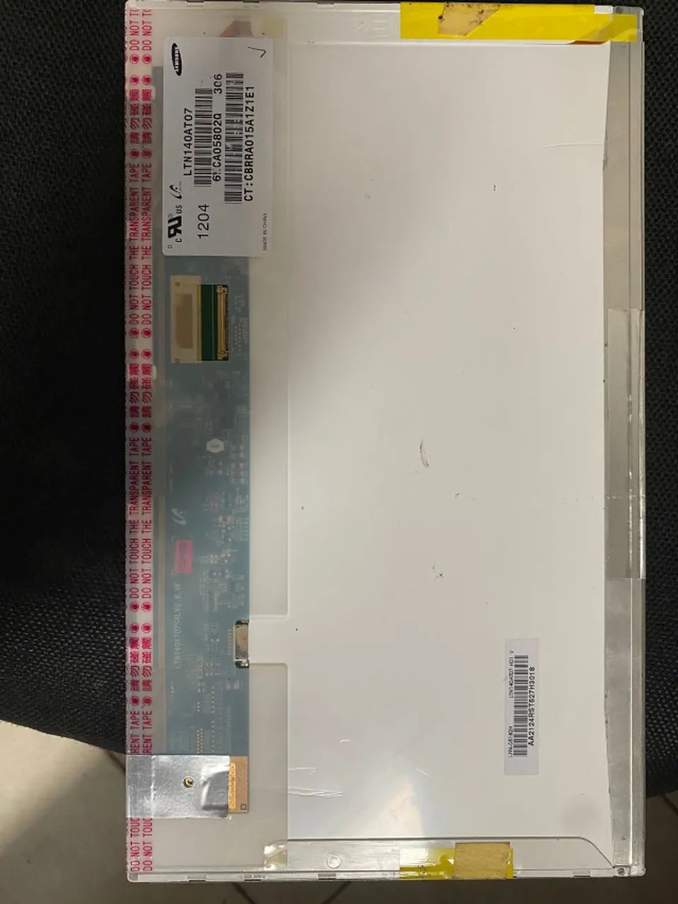 Tela Display 14" LED, 40 Pinos, Conector Inferior Esquerdo - LTN140AT07 - Foto 3
