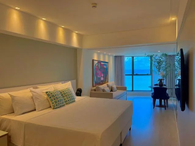 Studio luxo mobiliado beira mar de Boa viagem - Recife. Beach Class Executive