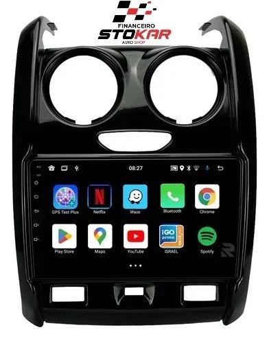 Duster/Oroch Central Multimídia 9" pol Android Carplay Android Auto Sem Fio - Foto 2