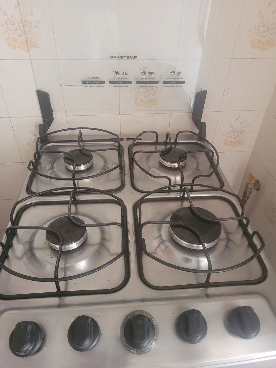 Fogão inox Brastemp 4 bocas - Foto 3