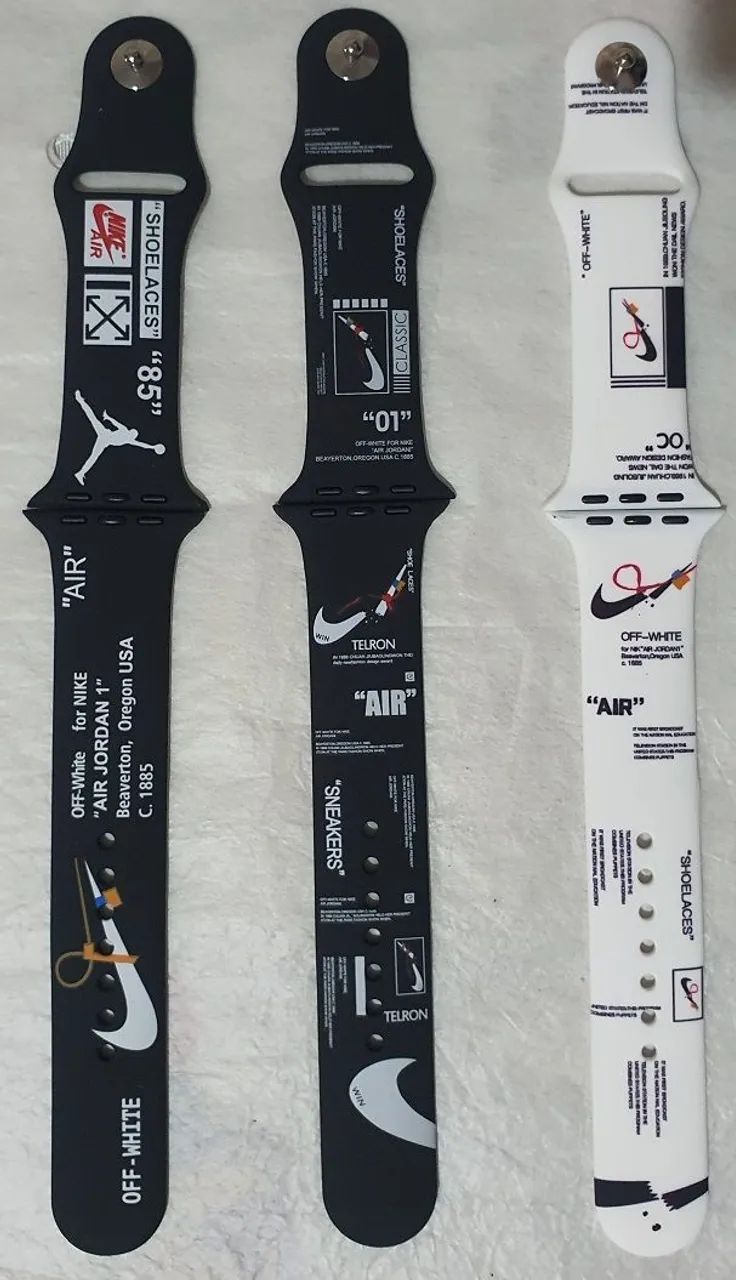 Pulseira Apple Watch Off-White Air Jordan 42 a 49mm - Foto 2