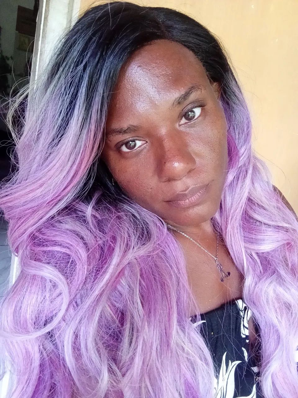 Peruca Roxa com Mechas  - Foto 2