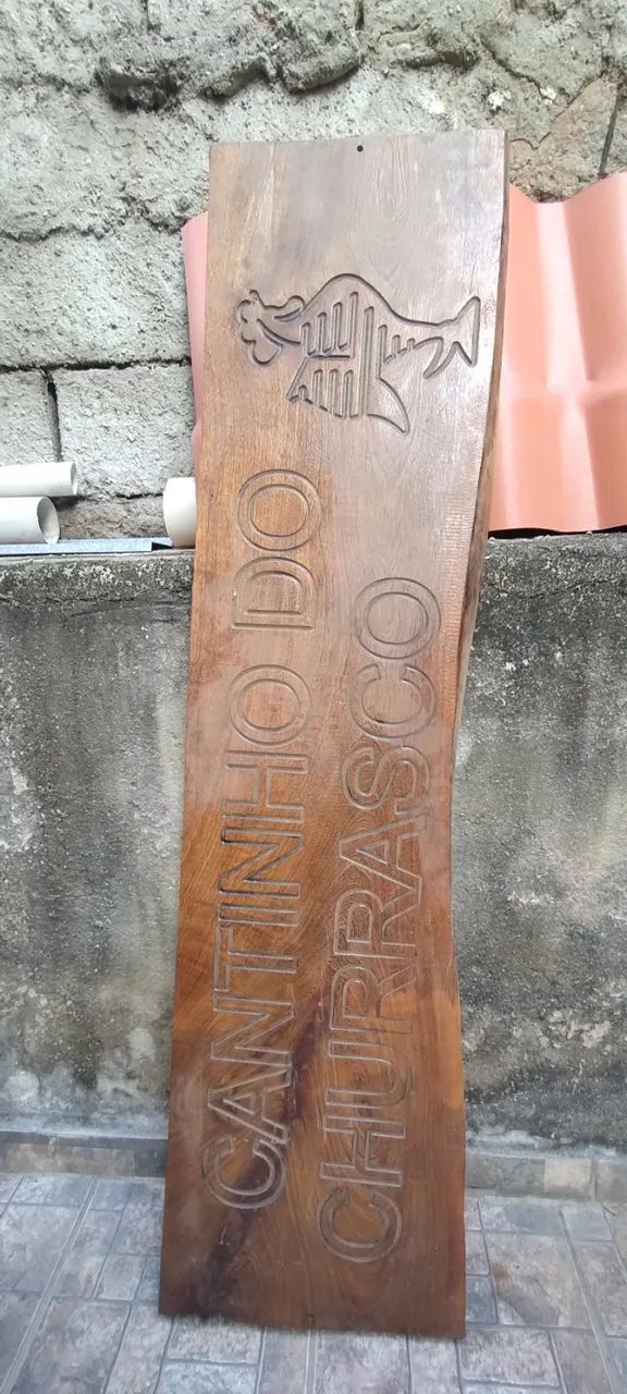Placa de Madeira Rústica - "Galão da Massa" - Foto 3