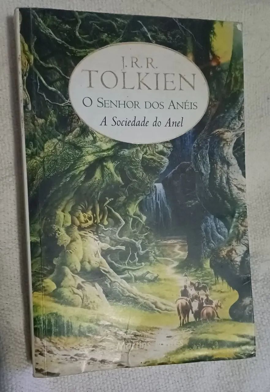 Livro A Sociedade do Anel. De J.R.R. Tolkien