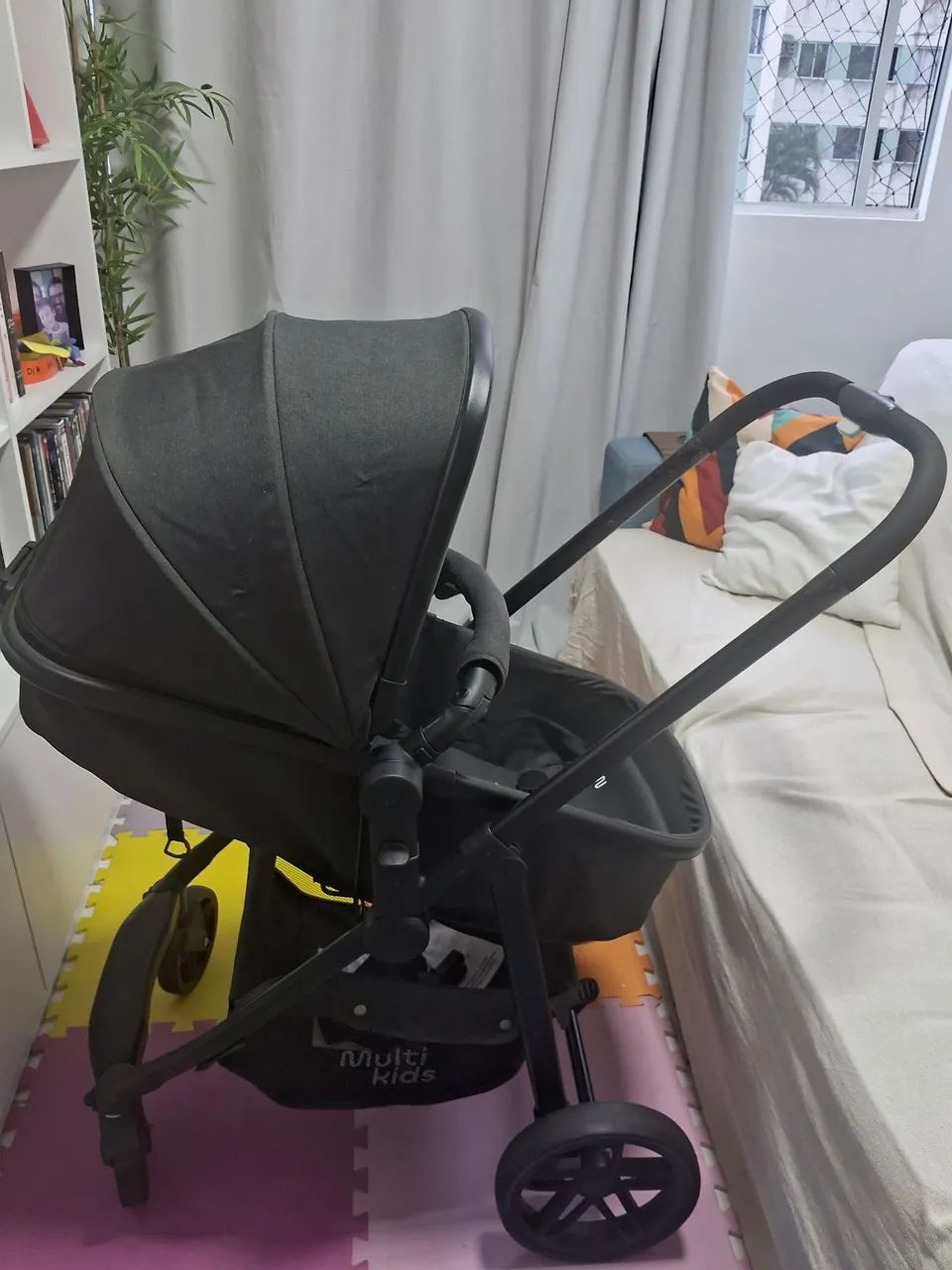 Carrinho de bebe Passeio Beyond 2 em 1 Assento Moises 0-15kg Multikids Baby - Foto 4