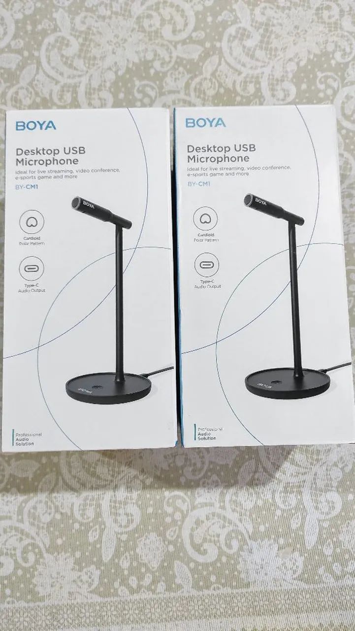 Microfone USB Desktop Boya BY-CM1 - Novo