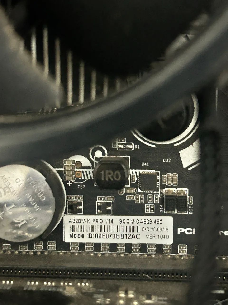 ryzen 5 3400G placa mãe C.A320M-K PRO 16gb de memória 2x8 - Foto 3