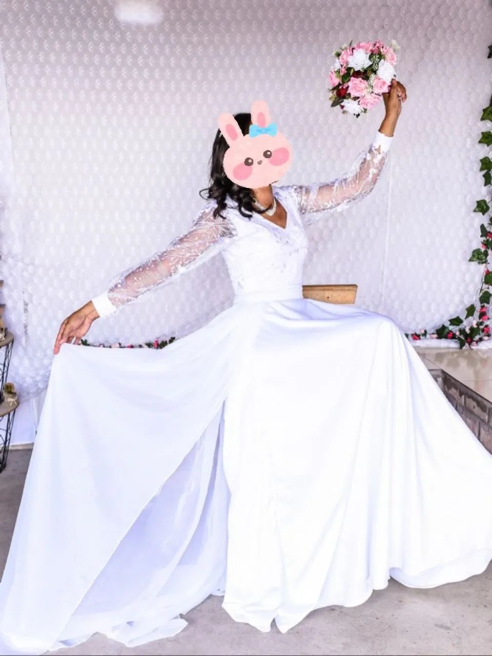 Vestido de Noiva Elegante e Romântico - Foto 2