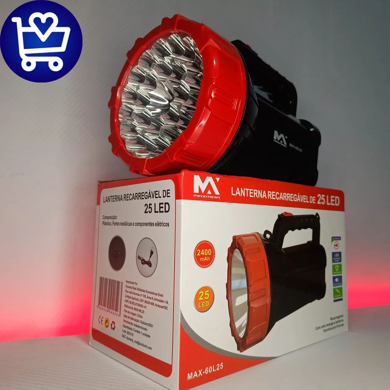 Lanterna recarregável 25 led (promoção) entrega grátis  - Foto 2