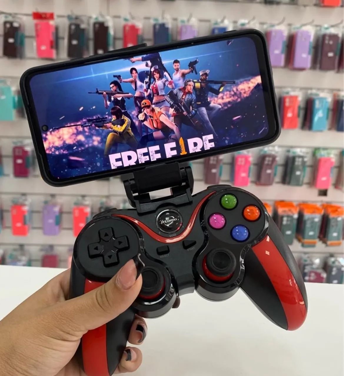 Controle de Jogos Bluetooth KTS - Compatível com Celular, PC, PS3 e TV ?