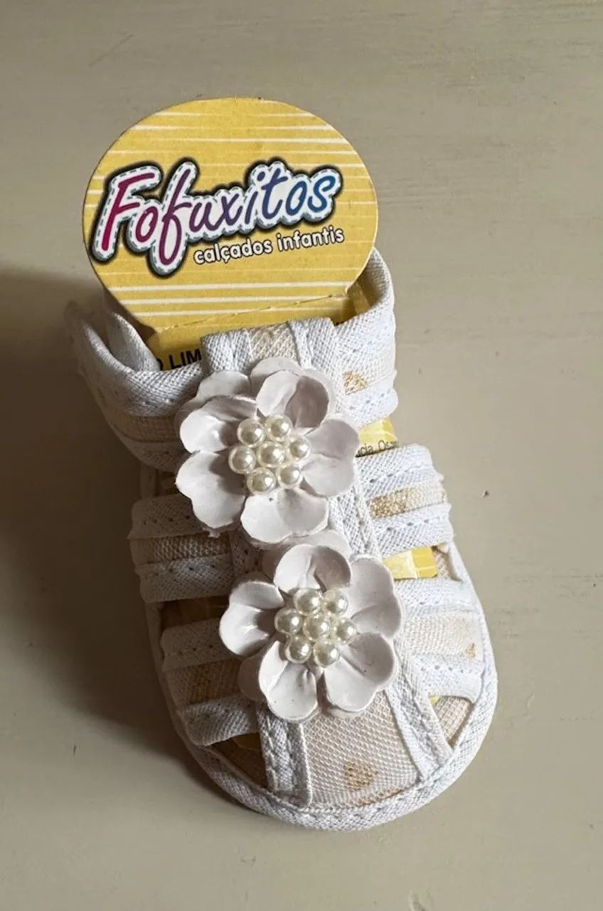 sandalia bebe detalhes floral  - Foto 5