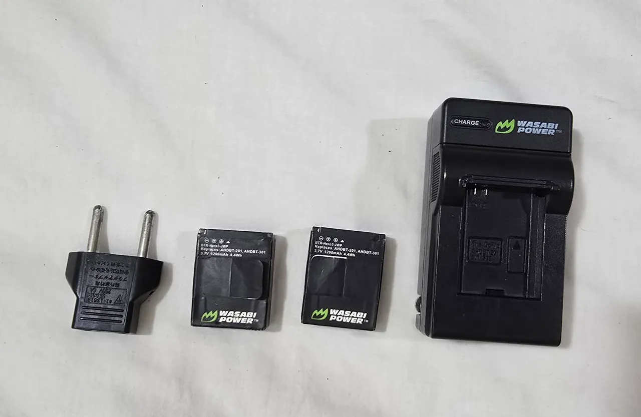 Carregador de Bateria Wasabi Power para Câmera GoPro
