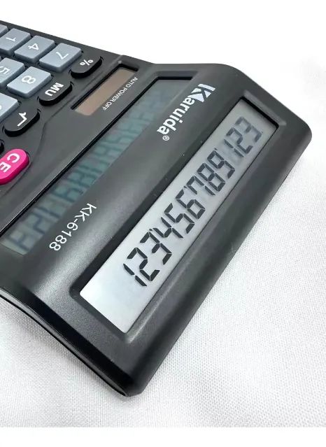 Calculadora Karuida kk-6188 Visor duplo 12 Dígitos Teclas Grandes - Foto 4