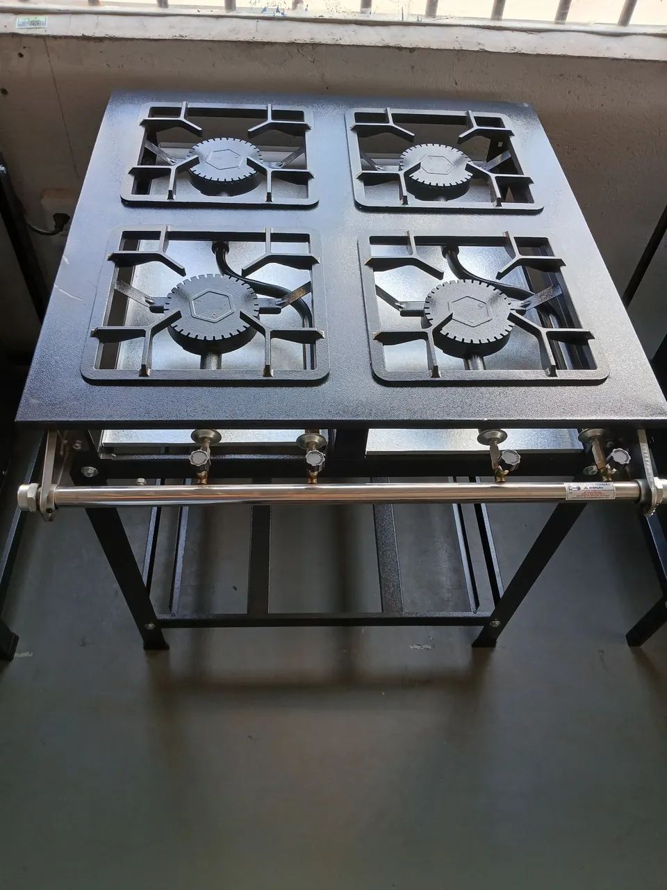 Fogão industrial 4 Bocas Alta Pressão 30x30 Colombo 