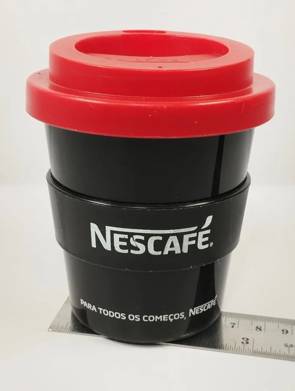 Copo de café Nescafé com tampa e bico dosador  - Foto 4