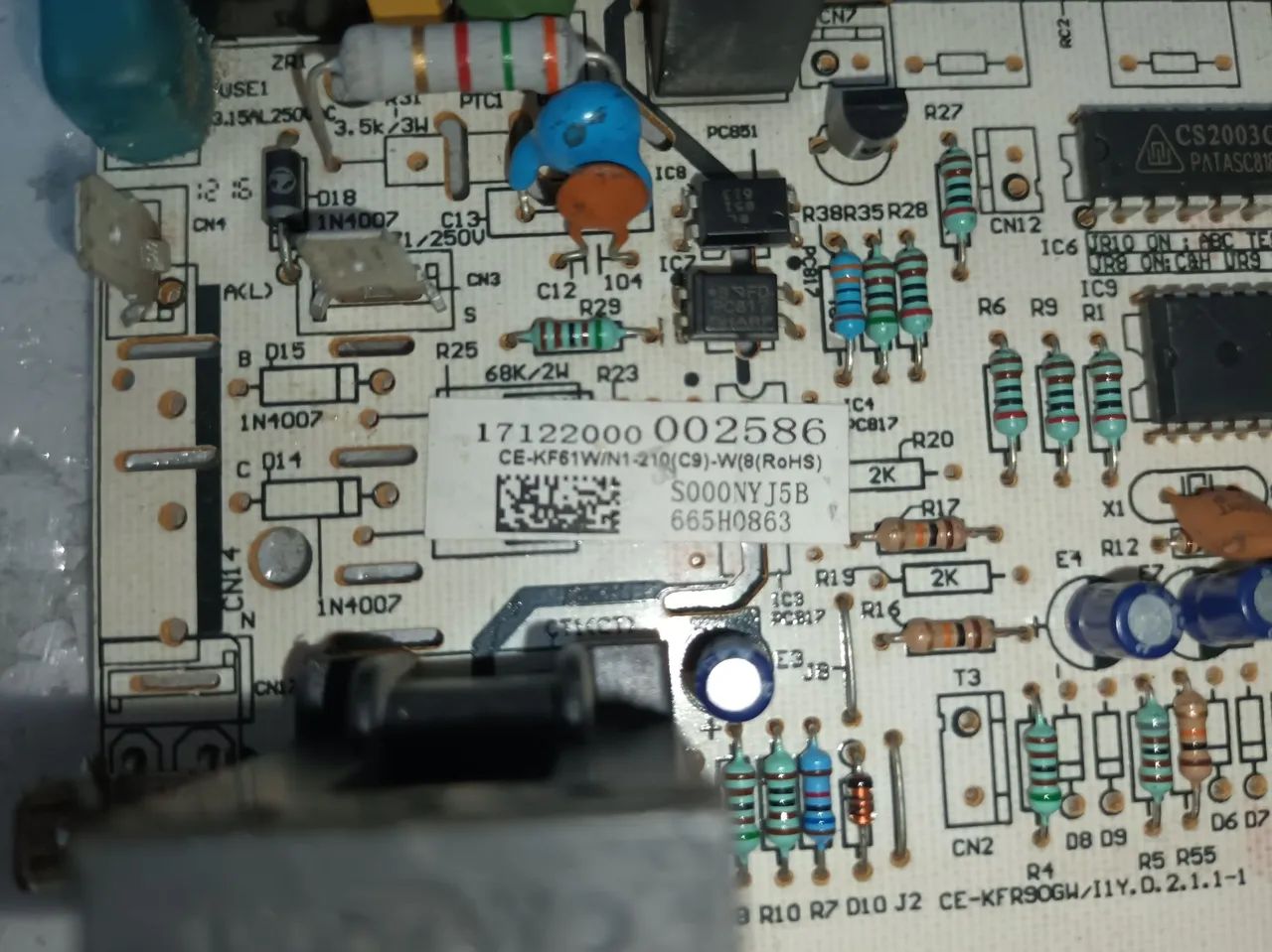 PLACA MIDEA (CE-KF61W/N1-210(C9)-W(8)) - Split - Foto 2