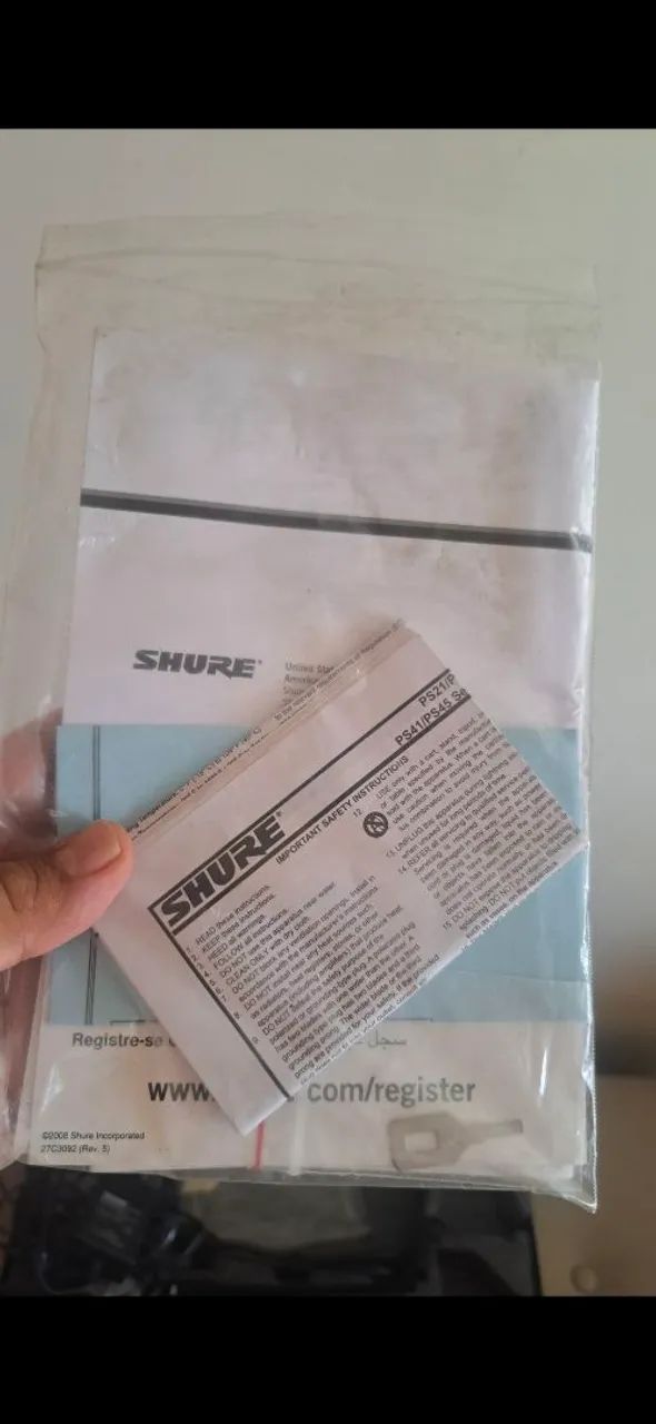 Vendo microfone Shure UHF PG 58 sem fio - Foto 6