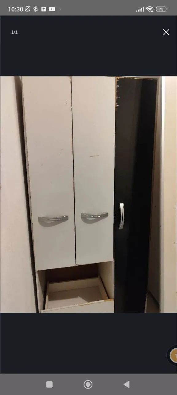 Guarda-Roupa Branco de 3 Portas com 3 Gavetas64291263026050120