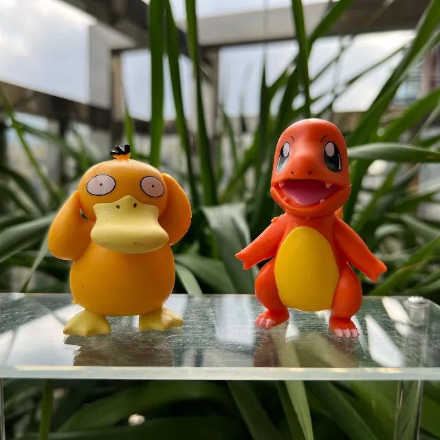 Kit 6 Pokemons - Pikachu, Charmander, Bulbasauro, Squirtle, Psyduck e Jigglypuff - Bonecos - Foto 5