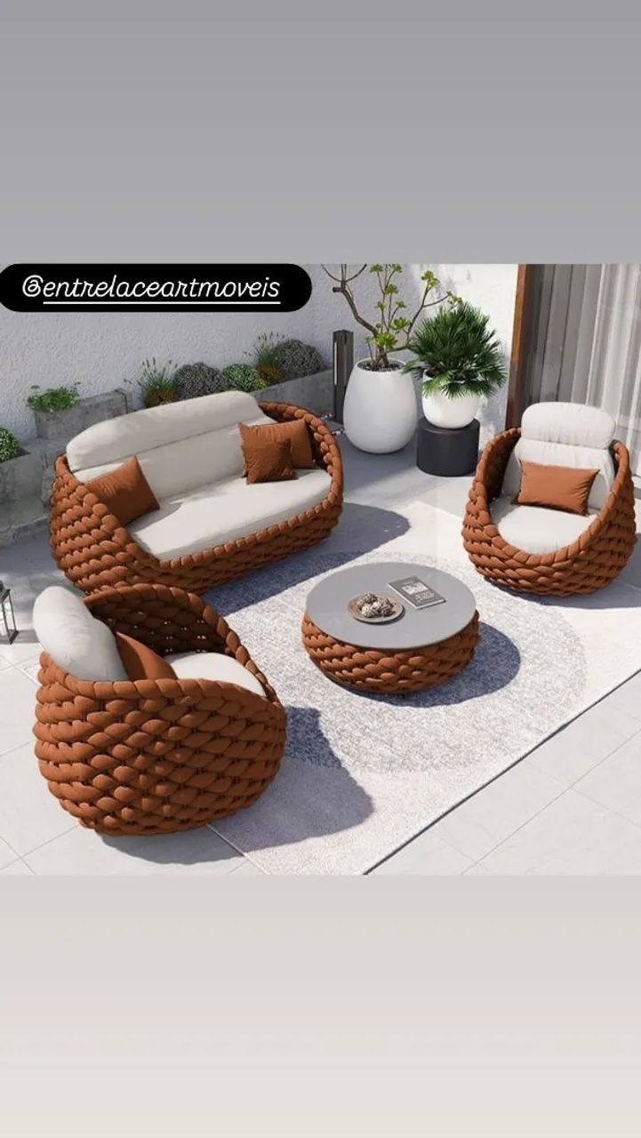Conjunto BBB tricô náutico 