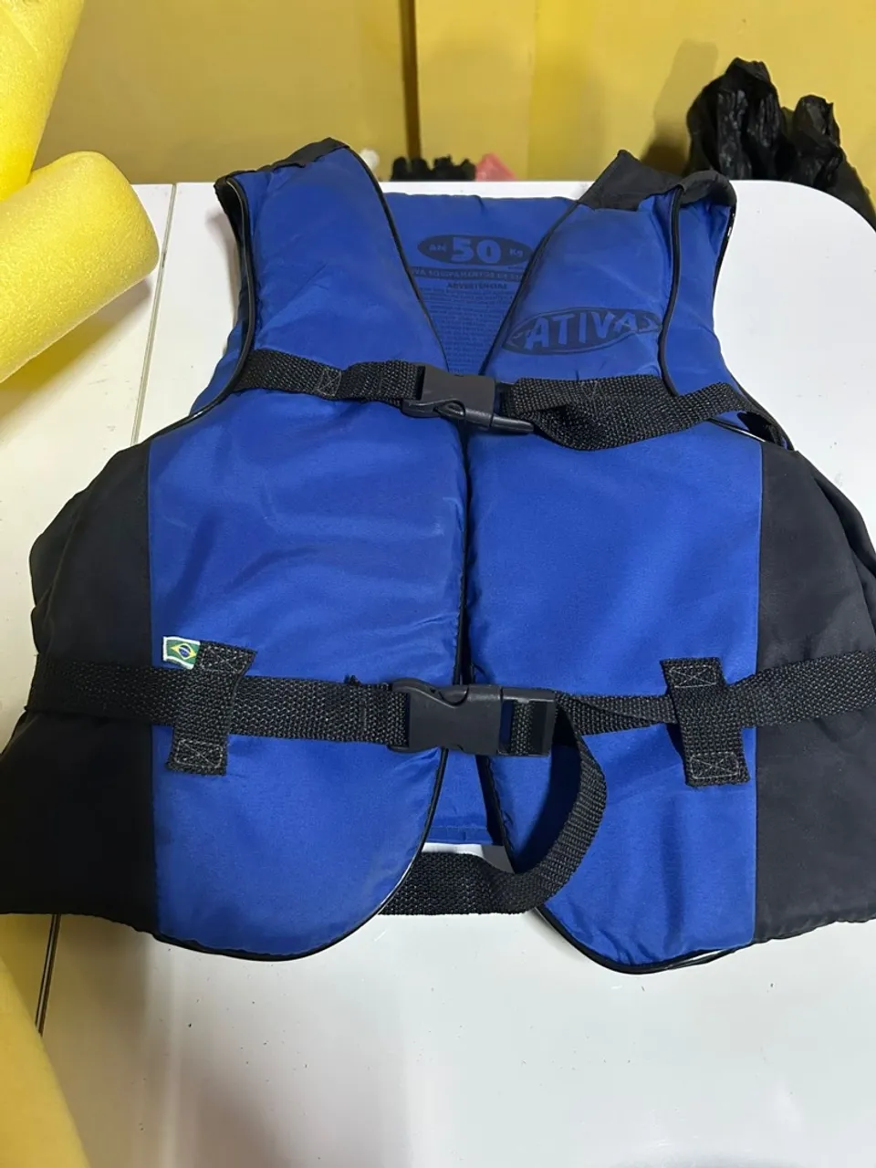Colete Salva-Vidas Ativa - Azul e Preto