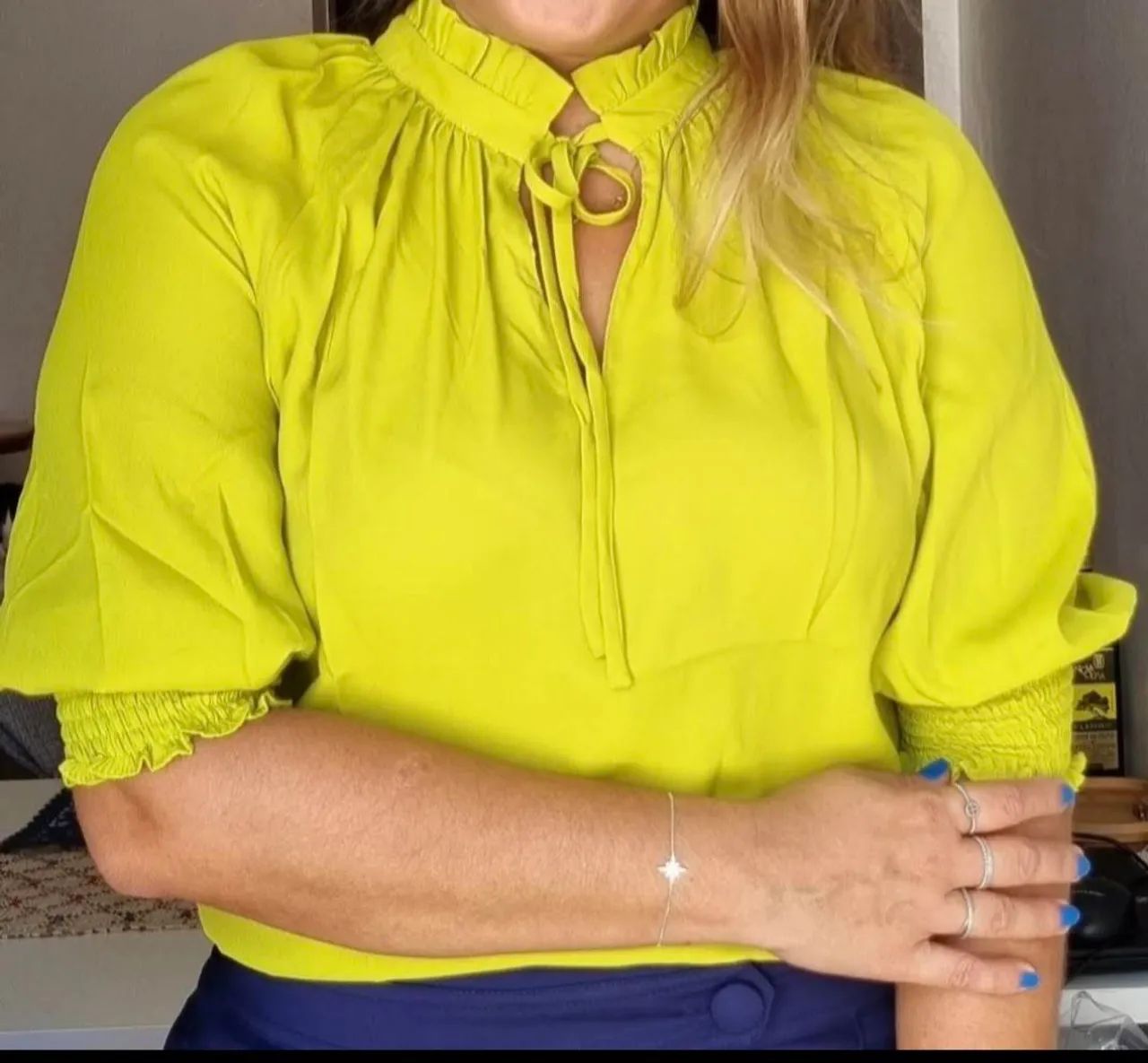 Blusa verde lima chic G - Foto 2