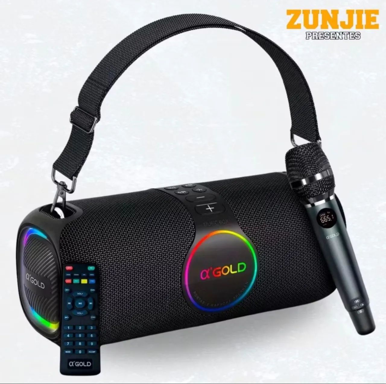 Caixa de som Bluetooth 120W A'Gold SM-32