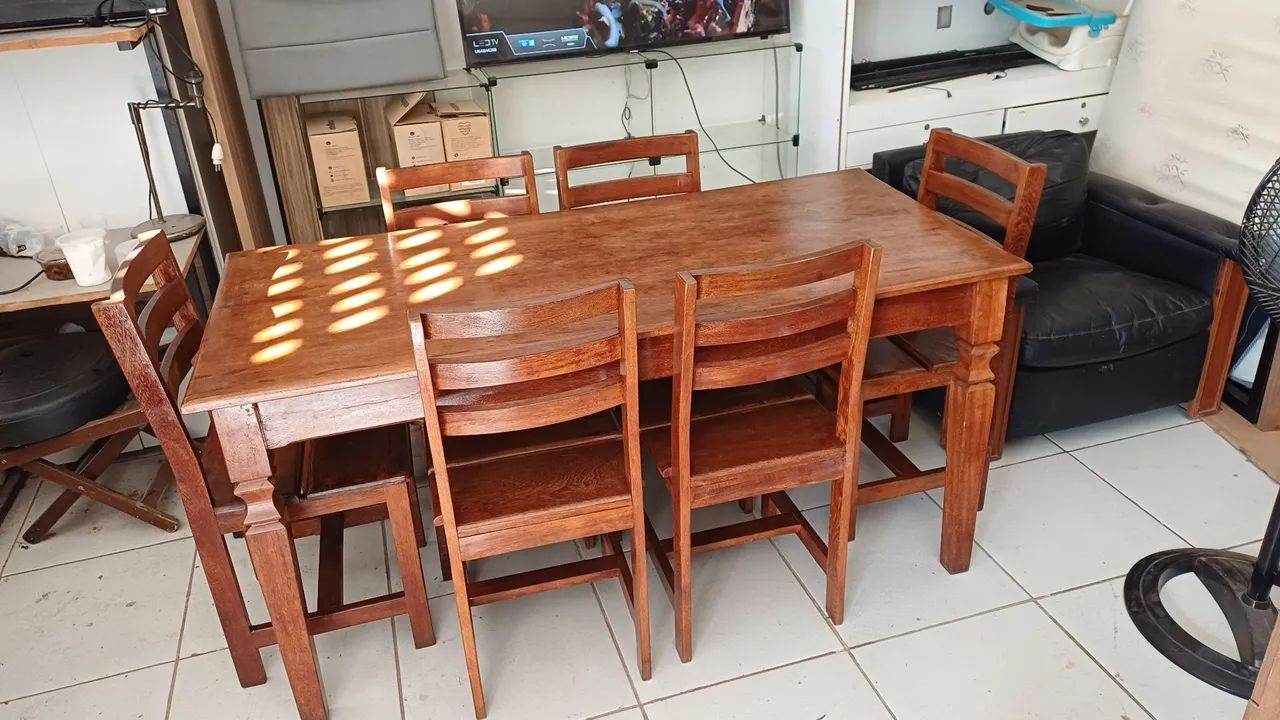 Dining table with six chairs64317063136771120