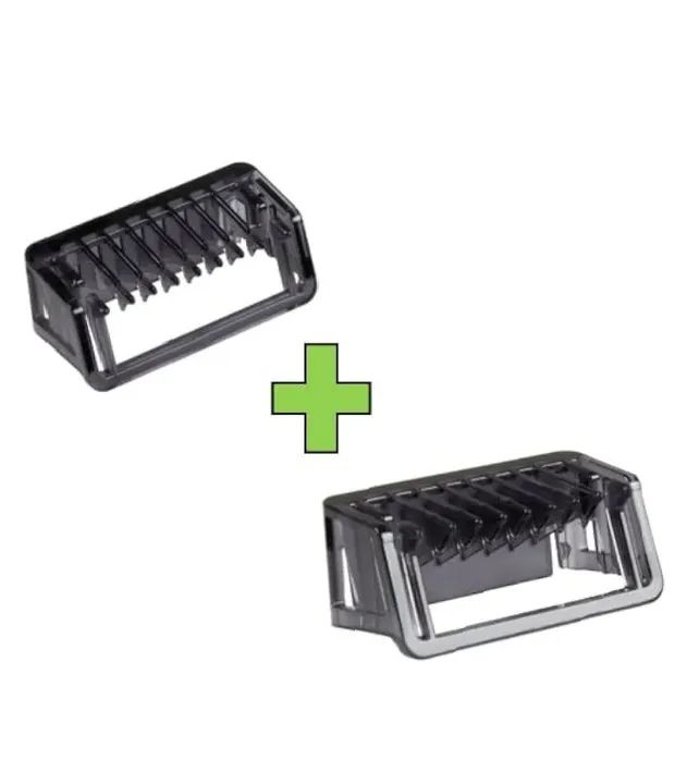 Kit 02 Pentes para Aparador Philips One Blade (pentes medida 2mm E 5mm) Oneblade