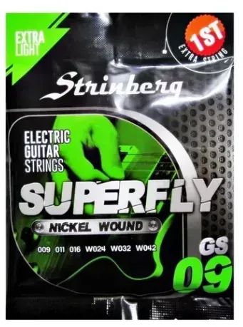 Encordoamento Strinberg  Gs-09 - Jogo Cordas 09 para Guitarra + Palhetas Alice  - Foto 2