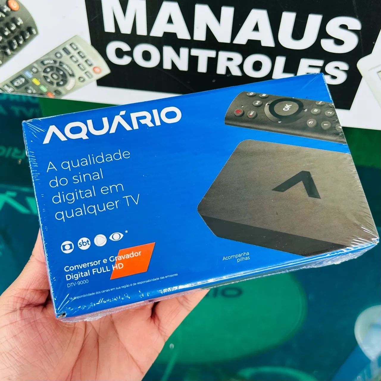 Aparelho Conversor e Gravador Digital Aquário Full HD DTv-9000 Atualizado 