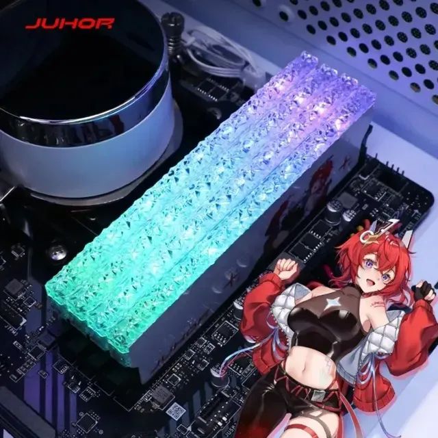 DRR5 16GB 6400MHz RGB Branca (Leia a Descrição) - Foto 2