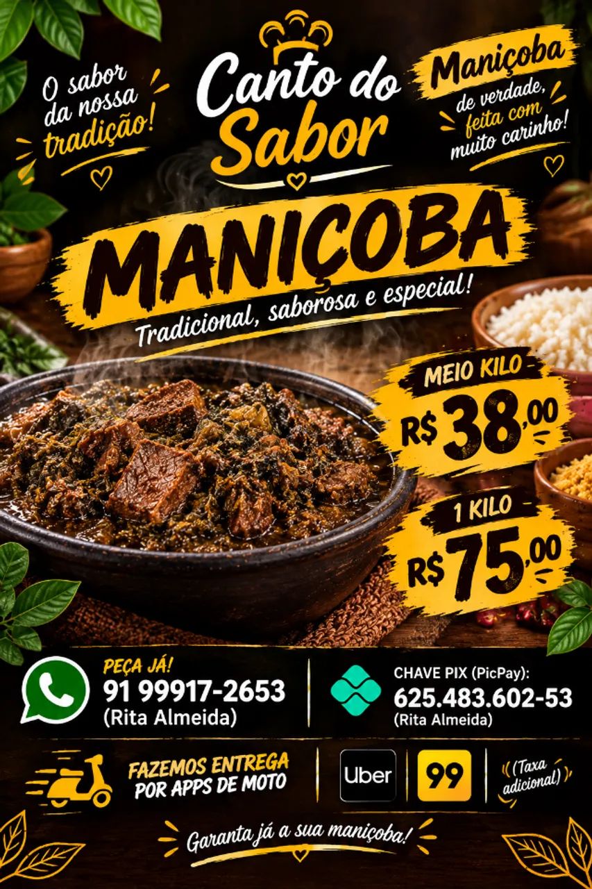 Maniçoba - 1 kg ou 1/2 kg