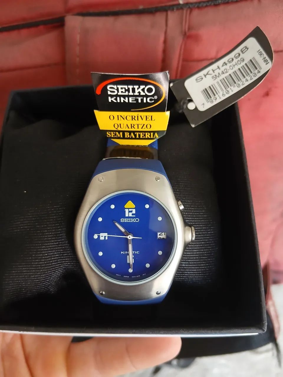 Relógio seiko kinect azul 