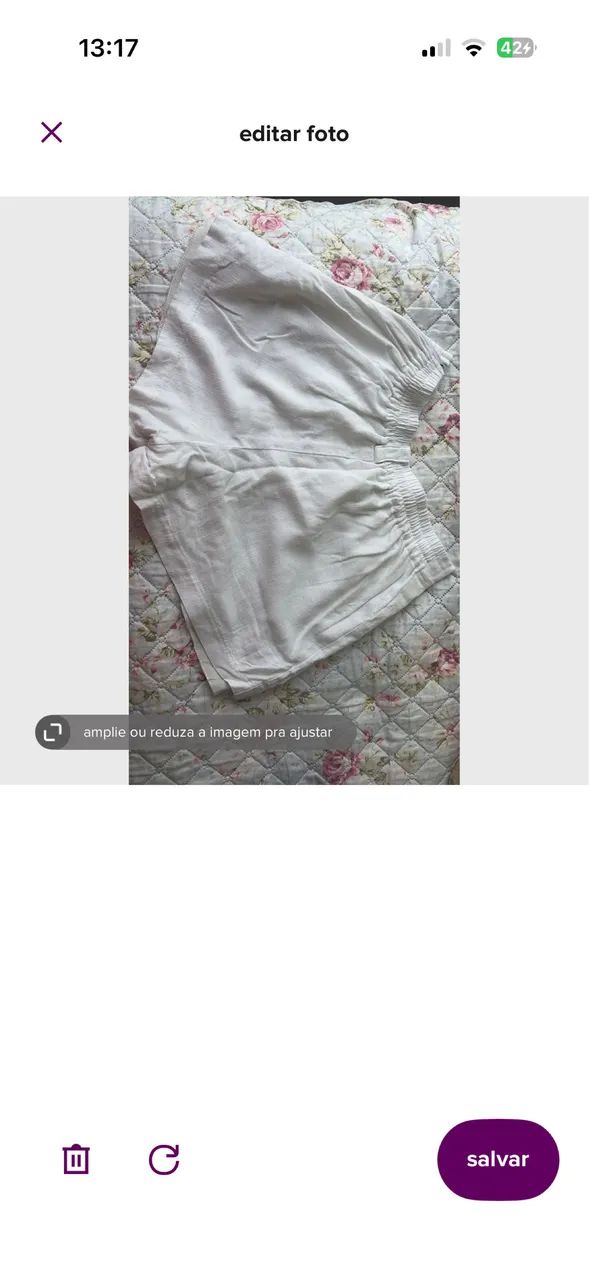 Short alfaiataria branco - Foto 2
