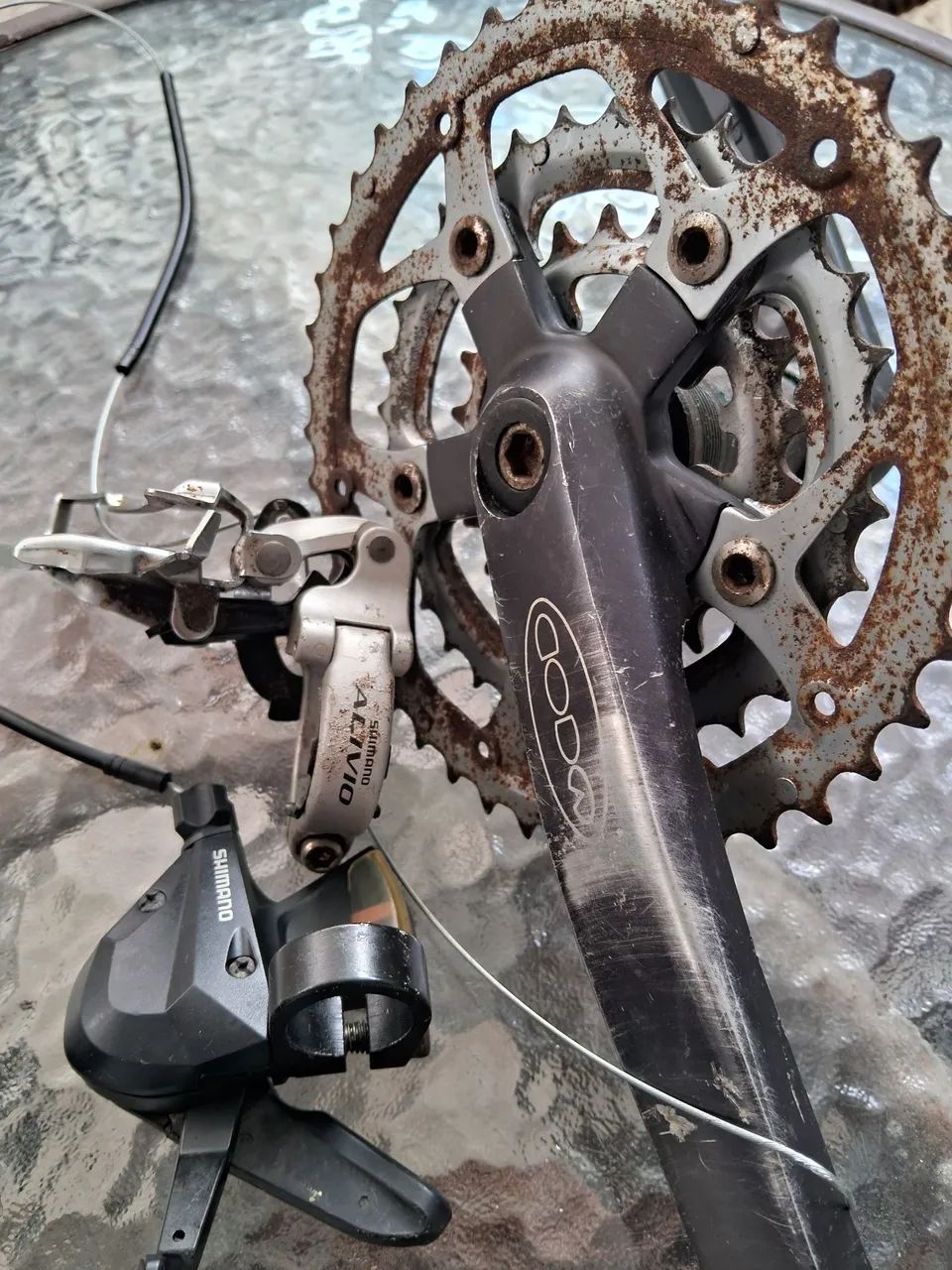 Pedevela 3 coroas bem novinho mtb ciclismo  - Foto 3