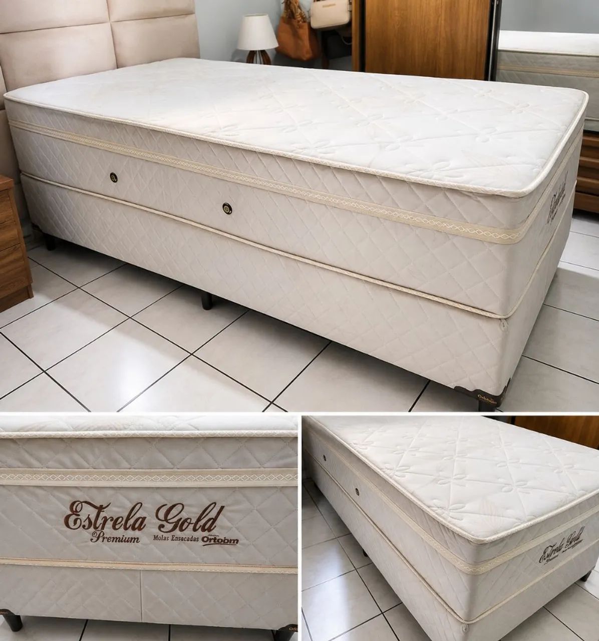 Cama box solteirão 