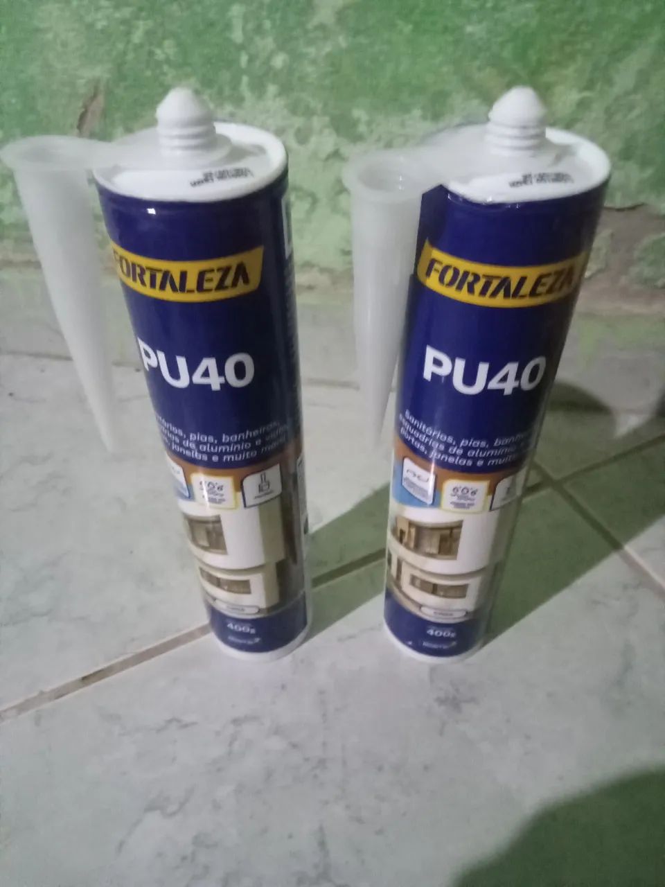 COLA PU 40 CINZA SELANTE ADESIVO FORTALEZA 400G RESISTÊNCIA UV