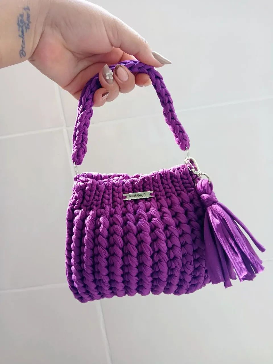 Bolsa de crochê  - Foto 5