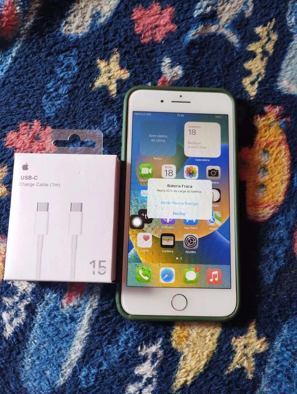 Vendo iPhone 8 plus funcionando perfeitamente  - Foto 3